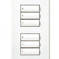 Lutron LFS-W3BD-SN HomeWorks QS Wired seeTouch Signature Dual Group Faceplate Kit, Architectural Metal Finish (Faceplate Only), in Satin Nickel
