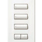 Lutron LFS-W3BSRL-BLA HomeWorks QS Wired seeTouch Signature 3-Button, Raise/Lower Faceplate Kit, Architectural Metal Finish (Faceplate Only), in Black Anodized Aluminum