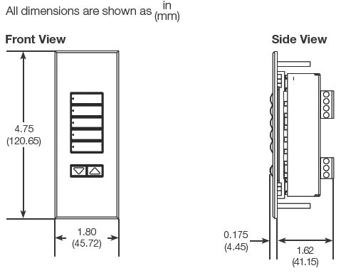 Lutron LFS-W4BS-AU HomeWorks QS Wired seeTouch Signature 4-Button Faceplate Kit, Architectural Metal Finish (Faceplate Only), in Gold