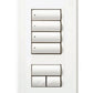 Lutron LFS-W4S-BLA HomeWorks QS Wired seeTouch Signature 4-Screne, Raise/Lower Faceplate Kit, Architectural Metal Finish (Faceplate Only), in Black Anodized Aluminum