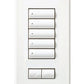 Lutron LFS-W5BRL-BC HomeWorks QS Wired seeTouch Signature 5-Button, Raise/Lower Faceplate Kit, Architectural Metal Finish (Faceplate Only), in Bright Chrome