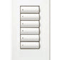 Lutron LFS-W6B-QB HomeWorks QS Wired seeTouch Signature 6-Button Faceplate Kit, Architectural Metal Finish (Faceplate Only), in Antique Brass