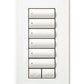 Lutron LFS-W6BRL-BRA HomeWorks QS Wired seeTouch Signature 6-Button, Raise/Lower Faceplate Kit, Architectural Metal Finish (Faceplate Only), in Brass Anodized Aluminum