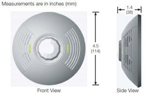 Lutron LOS-CDT-1000R-WH Dual Technology Ceiling Mount Sensor with Ultrasonic and Passive Infrared Sensors, Photo Cell and Contact, 1000 sq ft Coverage and 180 deg Field of View