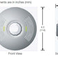Lutron LOS-CDT-500-WH Dual Technology Ceiling Mount Sensor with Ultrasonic and Passive Infrared Sensors, 500 sq ft Coverage and 180 deg Field of View