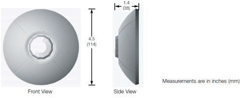 Lutron LOS-CIR-1500-WH Ceiling Mount Passive Infrared Sensor, 1500 sq ft Coverage and 360 deg Field of View