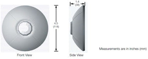 Lutron LOS-CIR-1500-WH Ceiling Mount Passive Infrared Sensor, 1500 sq ft Coverage and 360 deg Field of View