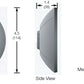 Lutron LOS-CIR-450-WH Ceiling Mount Passive Infrared Sensor, 450 sq ft Coverage and 360 deg Field of View