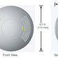 Lutron LOS-CUS-1000-WH Ceiling Mount Ultrasonic Sensor, 1000 sq ft Coverage and 180 deg Field of View
