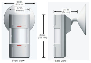 Lutron LOS-WIR-WH Wall Mount Passive Infrared Sensor, 1600 sq ft Coverage and 110 deg Field of View