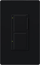 Lutron MA-L3S25-BL Maestro 300W & 2.5A Incandescent / Halogen Single Location Dimmer & Switch in Black