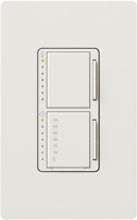 Lutron MA-L3T251-SW Maestro Satin 300W & 2.5A Incandescent / Halogen Single Location Dimmer & Timer in Snow