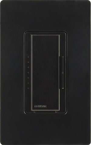 Lutron MA-PRO-BL Maestro Phase-selectable dimmer for LED, ELV, MLV and Incandescent lamp loads, Single Pole / 3-Way Dimmer in Black