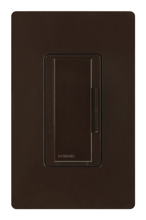 Lutron MA-PRO-BR Maestro Phase-selectable dimmer for LED, ELV, MLV and Incandescent lamp loads, Single Pole / 3-Way Dimmer in Brown