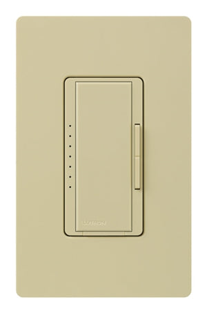 Lutron MA-PRO-IV Maestro Phase-selectable dimmer for LED, ELV, MLV and Incandescent lamp loads, Single Pole / 3-Way Dimmer in Ivory