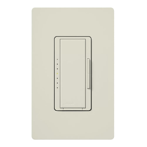 Lutron MA-PRO-LA Maestro Phase-selectable dimmer for LED, ELV, MLV and Incandescent lamp loads, Single Pole / 3-Way Dimmer in Light Almond