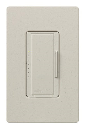 Lutron MA-PRO-LS Maestro Phase-selectable dimmer for LED, ELV, MLV and Incandescent lamp loads, Single Pole / 3-Way Dimmer in Limestone