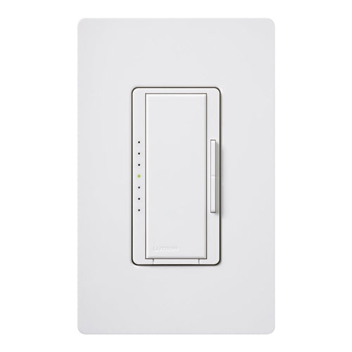 Lutron MA-PRO-WH Maestro Phase-selectable dimmer for LED, ELV, MLV and Incandescent lamp loads, Single Pole / 3-Way Dimmer in White