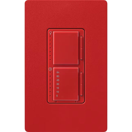 Lutron MACL-L3T251-HT Satin 300W & 2.5A LED/Incandescent/Halogen Single Location Dimmer & Timer in Hot