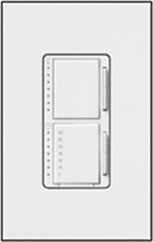 Lutron MACL-L3T251-TP Satin 300W & 2.5A LED/Incandescent/Halogen Single Location Dimmer & Timer in Taupe
