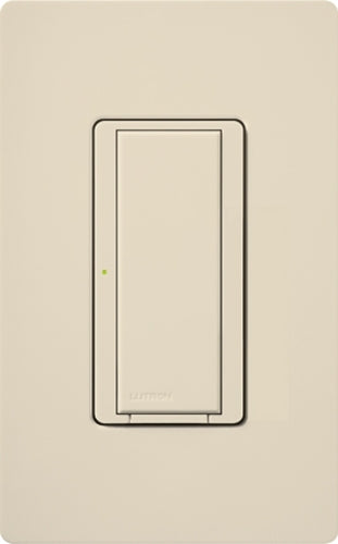 Lutron MRF2-8ANS-120-LA Maestro Wireless 120V / 8A Digital Multi Location Switch with Neutral Wire in Light Almond