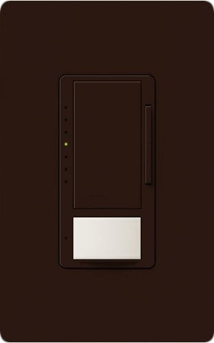Lutron Vive MRF2S-8SD010-BR Wallbox Occupancy/Vacancy Single-Pole/Multi-Location Sensor Dimmer in Brown