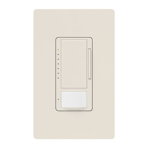 Lutron Vive MRF2S-8SD010-LA Wallbox Occupancy/Vacancy Single-Pole/Multi-Location Sensor Dimmer in Light Almond