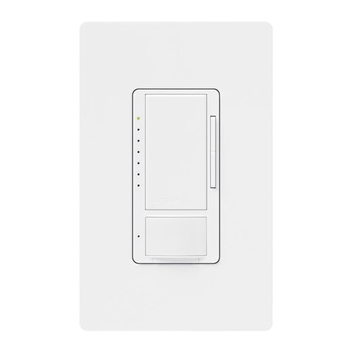 Lutron Vive MRF2S-8SDV010-WH Wallbox Vacancy Single-Pole/Multi-Location Sensor Dimmer in White