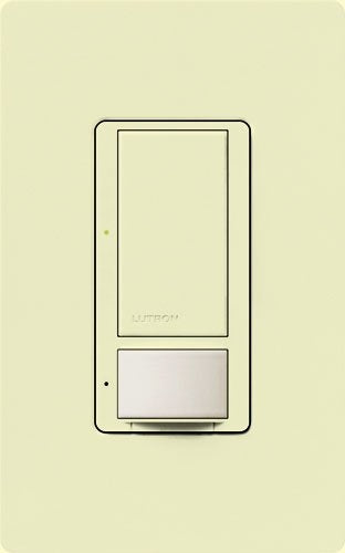 Lutron Vive MRF2S-8SS-AL Wallbox Occupancy/Vacancy Single-Pole/Multi-Location Sensor Switch in Almond
