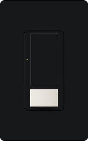 Lutron Vive MRF2S-8SS-BL Wallbox Occupancy/Vacancy Single-Pole/Multi-Location Sensor Switch in Black