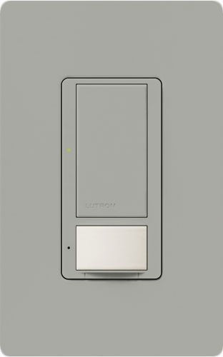 Lutron Vive MRF2S-8SSV-GR Wallbox Vacancy Single-Pole/Multi-Location Sensor Switch in Gray