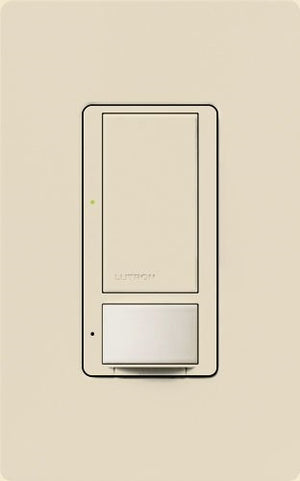 Lutron Vive MRF2S-8SSV-LA Wallbox Vacancy Single-Pole/Multi-Location Sensor Switch in Light Almond
