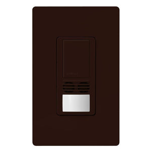 Lutron MS-A102-V-BR Maestro Dual Technology Ultrasonic and Passive Infrared Vacancy Sensor Switch for Single Circuit in Brown