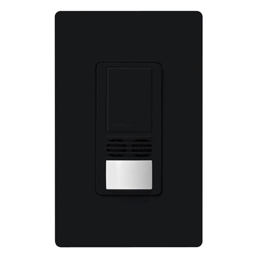 Lutron MS-A202-BL Maestro Dual Technology Ultrasonic and Passive Infrared Occupancy Sensor Switch for Dual Circuit in Black