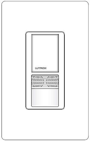 Lutron MS-A202-SW Maestro Dual Technology Ultrasonic and Passive Infrared Occupancy Sensor Switch for Dual Circuit in Snow