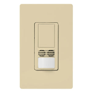 Lutron MS-B102-IV Maestro Dual Technology Ultrasonic and Passive Infrared Occupancy Sensor Switch for Single Circuit, Neutral Wire Required, in Ivory 