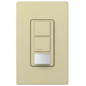 Lutron MS-OPS6-DDV-IV Maestro Dual-circuit Switch with Occupancy/Vacancy Sensor, 6A 120V-277V in Ivory