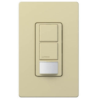 Lutron MS-OPS6-DDV-IV Maestro Dual-circuit Switch with Occupancy/Vacancy Sensor, 6A 120V-277V in Ivory