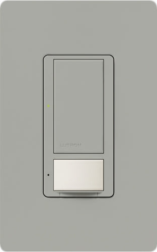 Lutron MS-OPS6M-DV-GR-6 (MS-OPS6M2-DV-GR-6) Maestro Switch with Occupancy Sensor Dual Voltage 120V-277V / 6A Multi Location in Gray, 6-pack