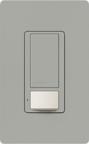 Lutron MS-OPS6M2-DV-GR Maestro Switch with Occupancy Sensor Dual Voltage 120V-277V / 6A Multi Location in Gray