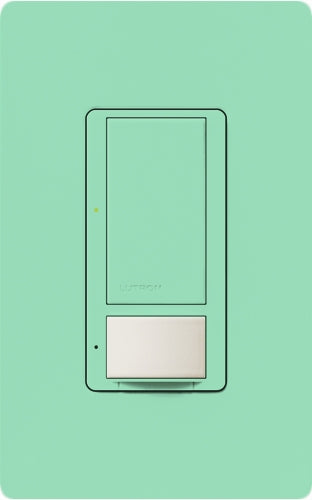 Lutron MS-OPS6M2-DV-SG Maestro Switch with Occupancy Sensor Dual Voltage 120V-277V / 6A Multi Location in Sea Glass