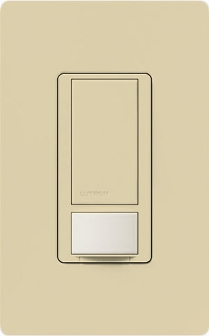 Lutron MS-OPS6M2N-DV-IV Maestro Switch with Occupancy/Vacancy Sensor, Neutral Wire Required, Dual Voltage 120V-277V / 6A Multi Location in Ivory