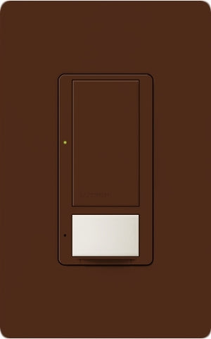 Lutron MS-OPS6M2N-DV-SI Maestro Switch with Occupancy/Vacancy Sensor, Neutral Wire Required, Dual Voltage 120V-277V / 6A Multi Location in Sienna