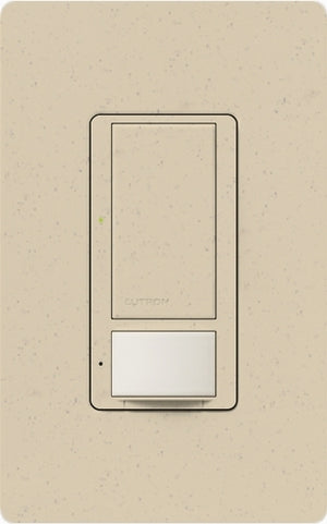 Lutron MS-OPS6M2N-DV-ST Maestro Switch with Occupancy/Vacancy Sensor, Neutral Wire Required, Dual Voltage 120V-277V / 6A Multi Location in Stone
