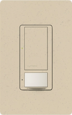 Lutron MS-OPS6M2U-DV-ST Maestro Switch with Occupancy Sensor Dual Voltage 120V-277V / 6A Multi Location, Neutral or Ground Wire, in Stone