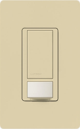 Lutron MS-PPS6-DDV-IV Maestro Dual-circuit Switch with Partial-on Occupancy Sensor, 6A 120V-277V in Ivory