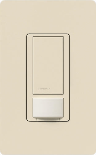 Lutron MS-VPS2-LA Maestro Vacancy Sensor with Switch Single Pole 120V / 2A in Light Almond