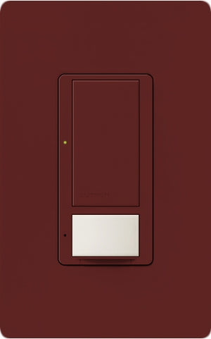 Lutron MS-VPS6M-DV-MR (MS-VPS6M2-DV-MR) Maestro Switch with Vacancy Sensor Dual Voltage 120V-277V / 6A Multi Location in Merlot
