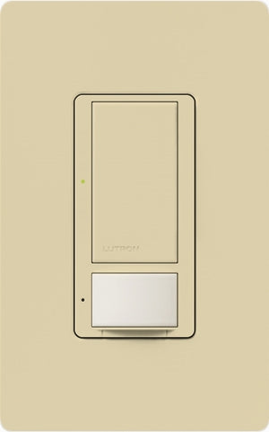 Lutron MS-VPS6M2N-DV-IV Maestro Switch with Vacancy Sensor Dual Voltage 120V-277V / 6A Multi Location, Neutral Wire Required, in Ivory