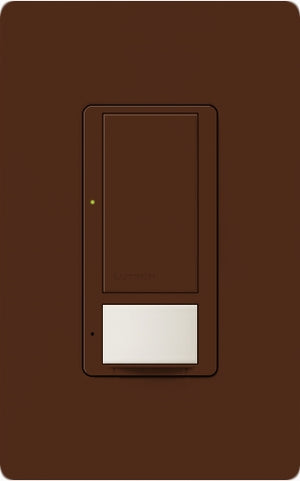 Lutron MS-VPS6M2N-DV-SI Maestro Switch with Vacancy Sensor Dual Voltage 120V-277V / 6A Multi Location, Neutral Wire Required, in Sienna